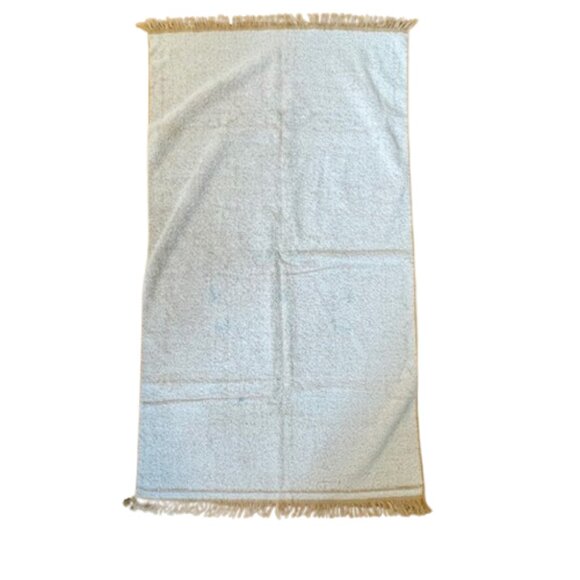 Vintage Fieldcrest American Sampler Bath Towel Pennsylvania Dutch Fringe Yellow - Picture 2 of 5